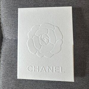 🤍✨ CHANEL Camellia Receipt Holder / Card Sleeve – Embossed Logo – Rare Boutique